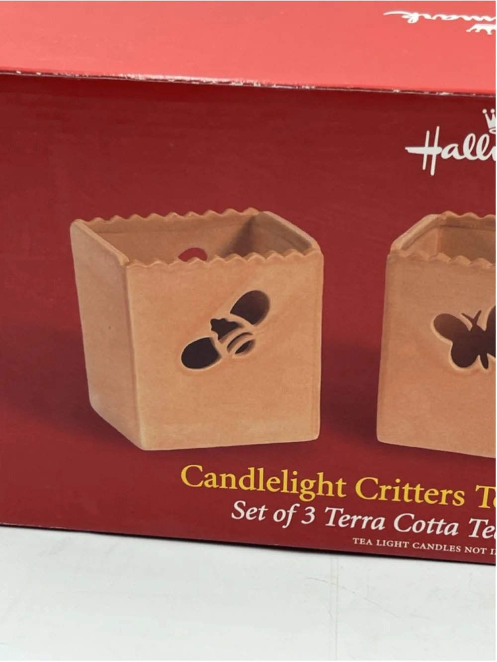 Vintage Hallmark Candlelight Critters Tea Light Terra Cotta Holders CUTE DECOR